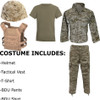 Kids Desert Digital Combat Costume