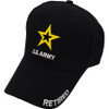 ARMY LOGO W / RETIRED ON BILL CAP