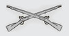 Infantry Crossed Rifles Decal