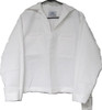 Women's GI US Navy White Poly Middy Top