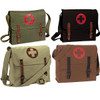 Military Vintage Canvas Medic Bag w/Medics Cross Symbol 