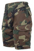 Woodland Camo, Six Pockets, Button Fly, Perfect Fit - BDU Shorts 