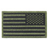 American Flag Reversed Patch - Subdued Olive and Black