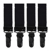 Shirt Garter 2 Pair Original New Black Military Issue Heavy Duty (Shirt Stays) 