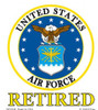 Retired Air Force Sticker