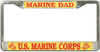 Marine Dad License Plate Frame