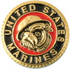 Marine Bull Dog Hat Pin