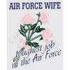 Air Force Wife Decal Sticker Light Pink