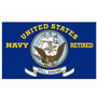 3ft x 5ft US Navy Retired Flag