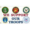 We Support Our Troops Flag