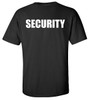 Black Security Shirt - Double Sided