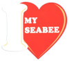 I Love My Seabee Decal