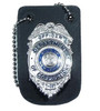 Leather Oval Neck Badge Holder 