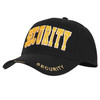 Security Hat with Gold Lettering 