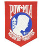 Red, White, Blue POW MIA Patch