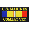 U.S. Marine Combat Veteran  Patch