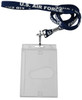 Air Force Lanyard w/ Hook and Plastic Badge Holder
