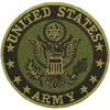 US Army Logo Patch Olive Green and Black 