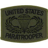 U.S. Od and Black Paratrooper Patch