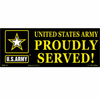 US Army proudly served decal