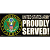 US Army proudly served decal