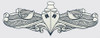 Surface Warfare Decal Silver Enlisted