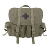 Army Green Vintage Backpack w/Medic Cross