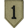 1st Infantry Division Scorpion OCP Patch with Fastener
