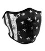 Black and White Flag Neoprene Half Mask