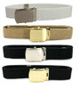 Military Grade Nylon Web Belt with Buckle - 1.25 inch wide, Made in the USA