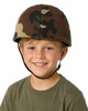 Kids Helmet with Woodland Camo Cover