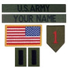 Kids Personalized Military Name Tape and Patch Set