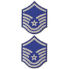 Air Force E-7 Master Sergeant Metal Chevron Rank Insignia