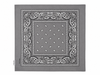 Gray Paisley Bandana