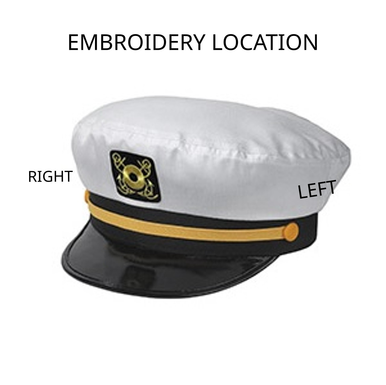 Buy Adjustable Yacht Captain Hat One Size Snap Back at Army  display picture 2