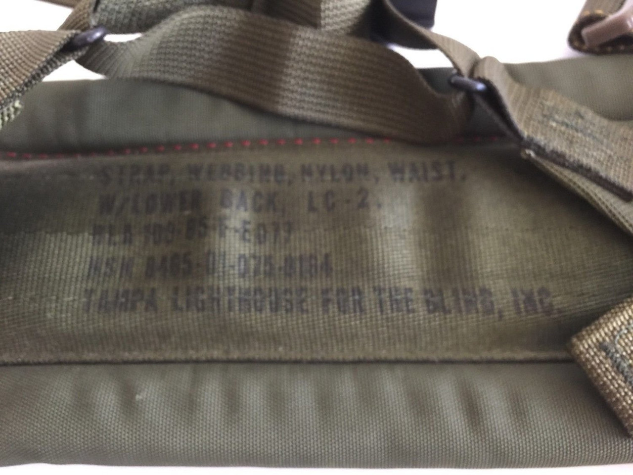 USGI Gen I LC-2 Alice Pack Lower Back Kidney Pad Waist Strap