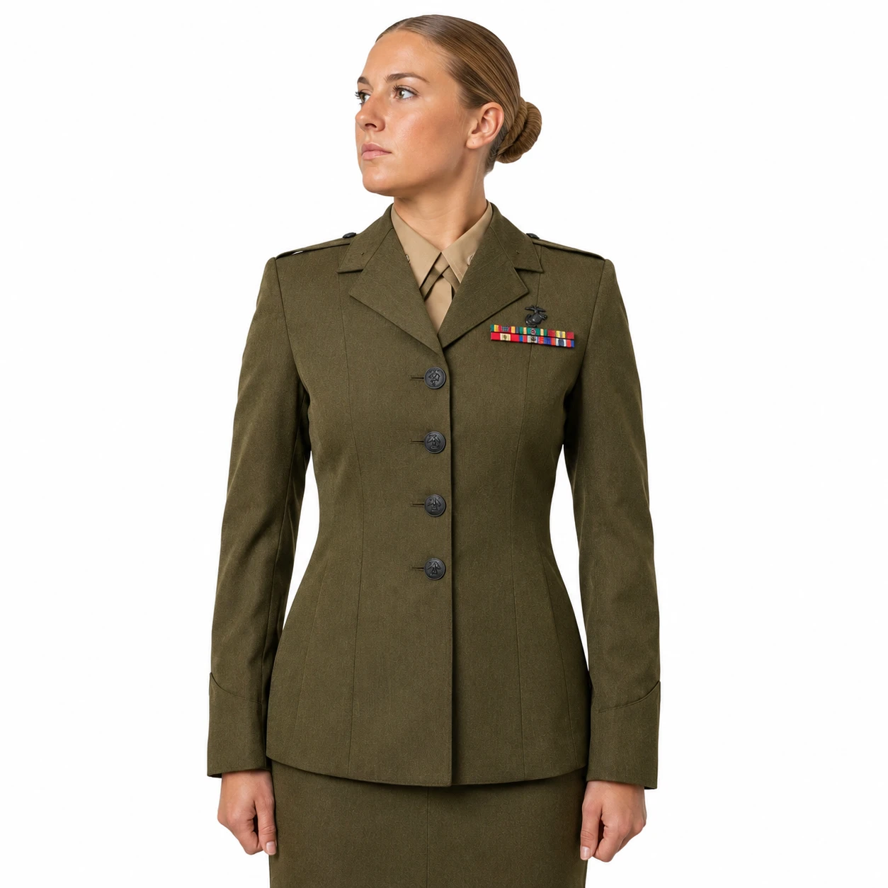 usmc dress green uniform U.S. Marine Corps Dress Green Uniform 1970s Vintage Jacket Shirt Pants Excellent