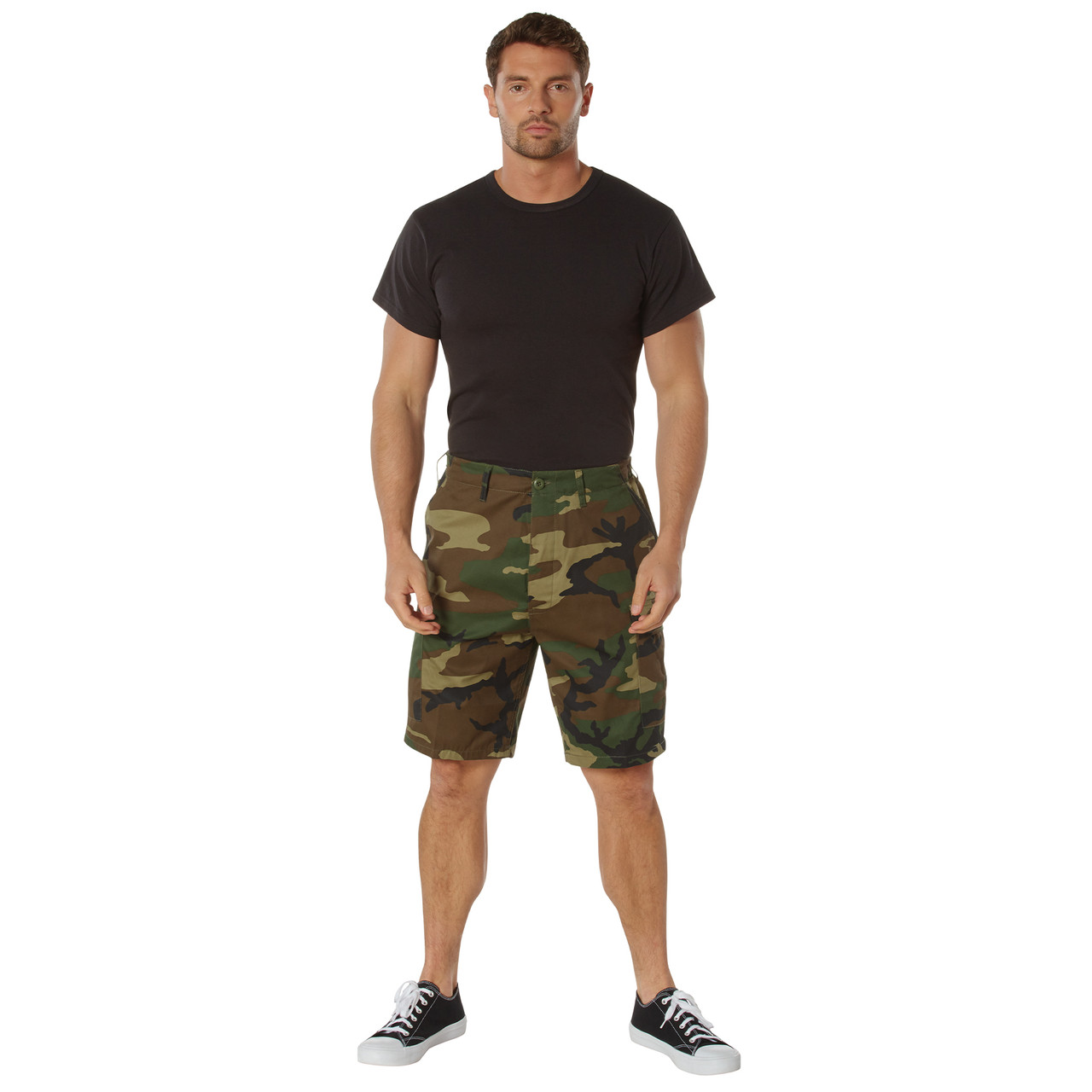Buy Woodland Camo BDU Shorts at Army Surplus World