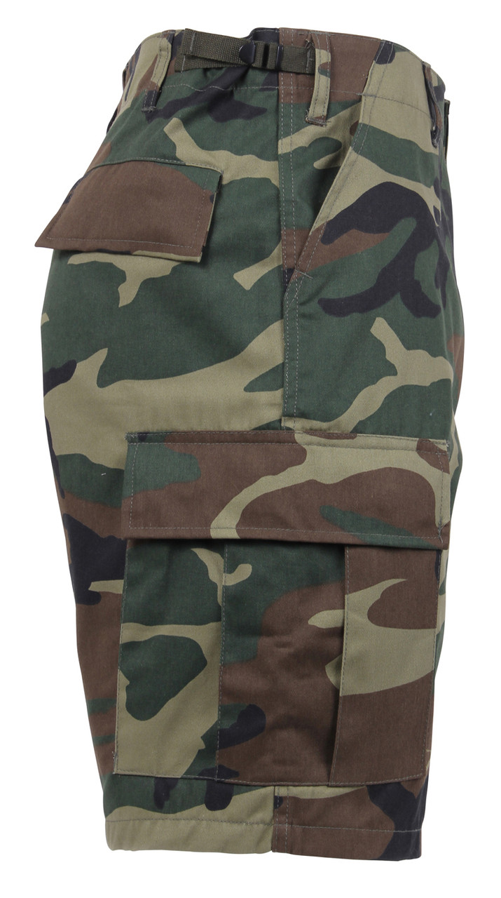 Buy Woodland Camo BDU Shorts at Army Surplus World