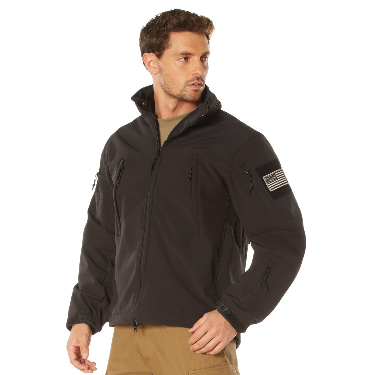 Buy Black Tactical Soft Shell Jacket at Army Surplus World