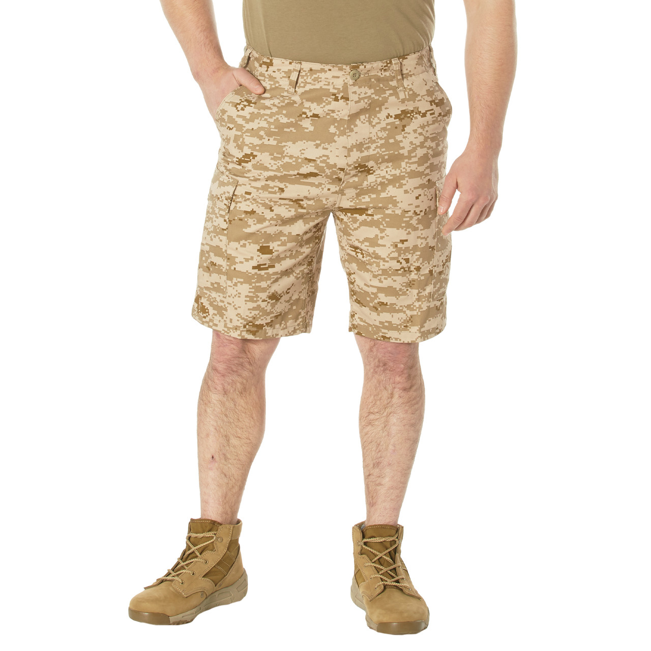 Buy Desert Digital Camo BDU Fatigue Shorts at Army Surplus World