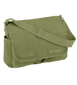Buy Olive Drab Classic HW Cotton Canvas Messenger Bag at Army