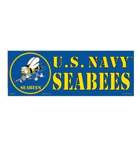 Buy U.S Navy Seabees Bumper Sticker at Army Surplus World