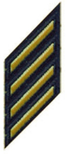 Buy Male Army Service Stripe - Gold on Blue at Army Surplus World