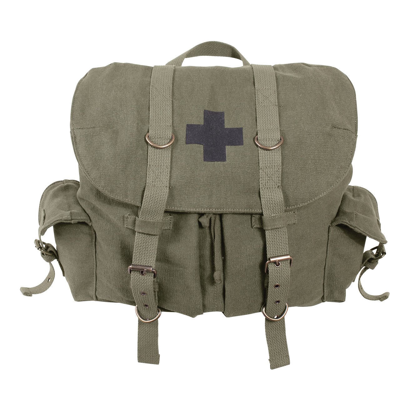 00s vintage ミリタリーリュック カーキ キャンバス アメカジ y2k Buy Army Green Vintage Backpack w/Medic Cross at Army Surplus World