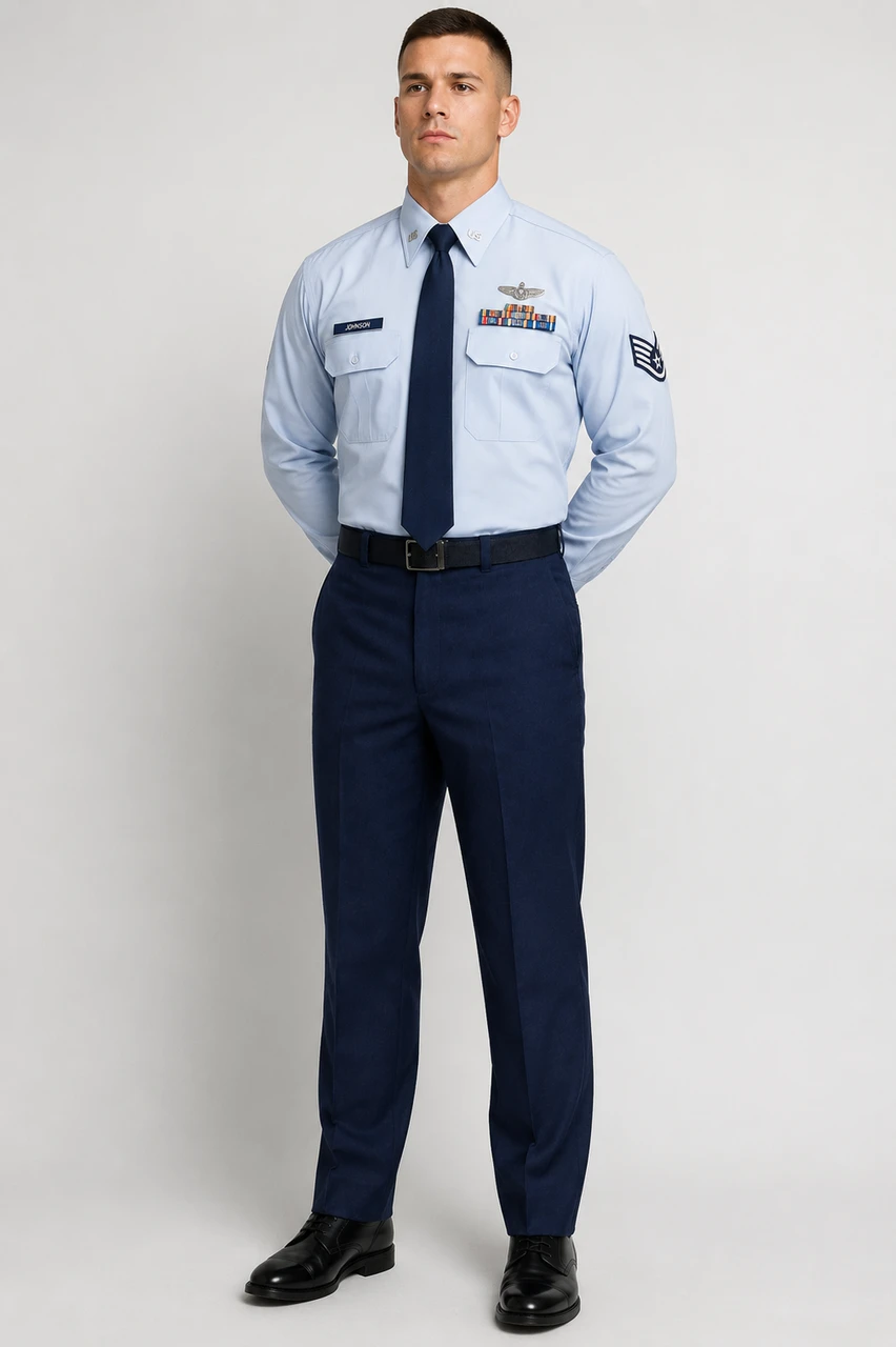 air force dress blues pants USAF AIR FORCE MENS DRESS UNIFORM TROUSERS PANTS SHADE 1620 AF Blue