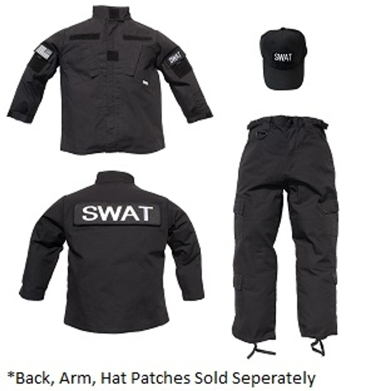 Kids Black Tactical Uniform from Army Surplus World