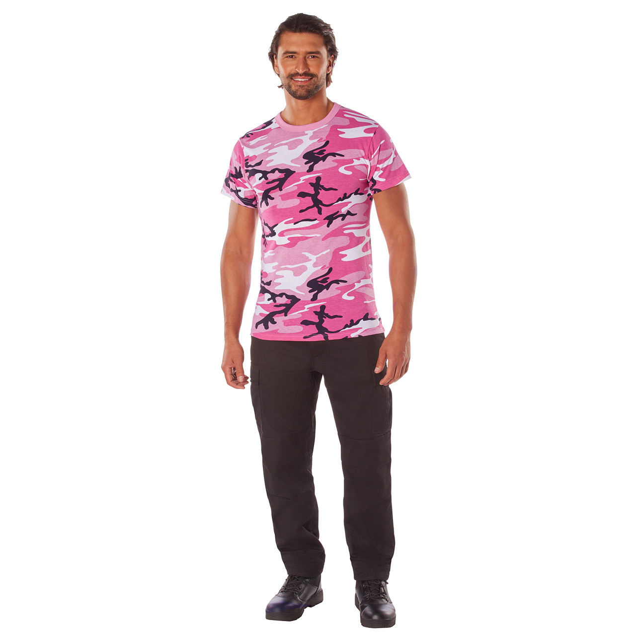 Tシャツ(半袖+袖なし) PARACAS T Shirt PWT14-2 PINK(KAMO) Buy Subdued Pink Camo T-Shirts at Army Surplus World