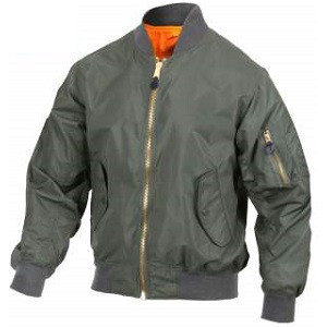 Buy Mens Lightweight Nylon Bomber Jacket, MA-1 Flight Jacket from