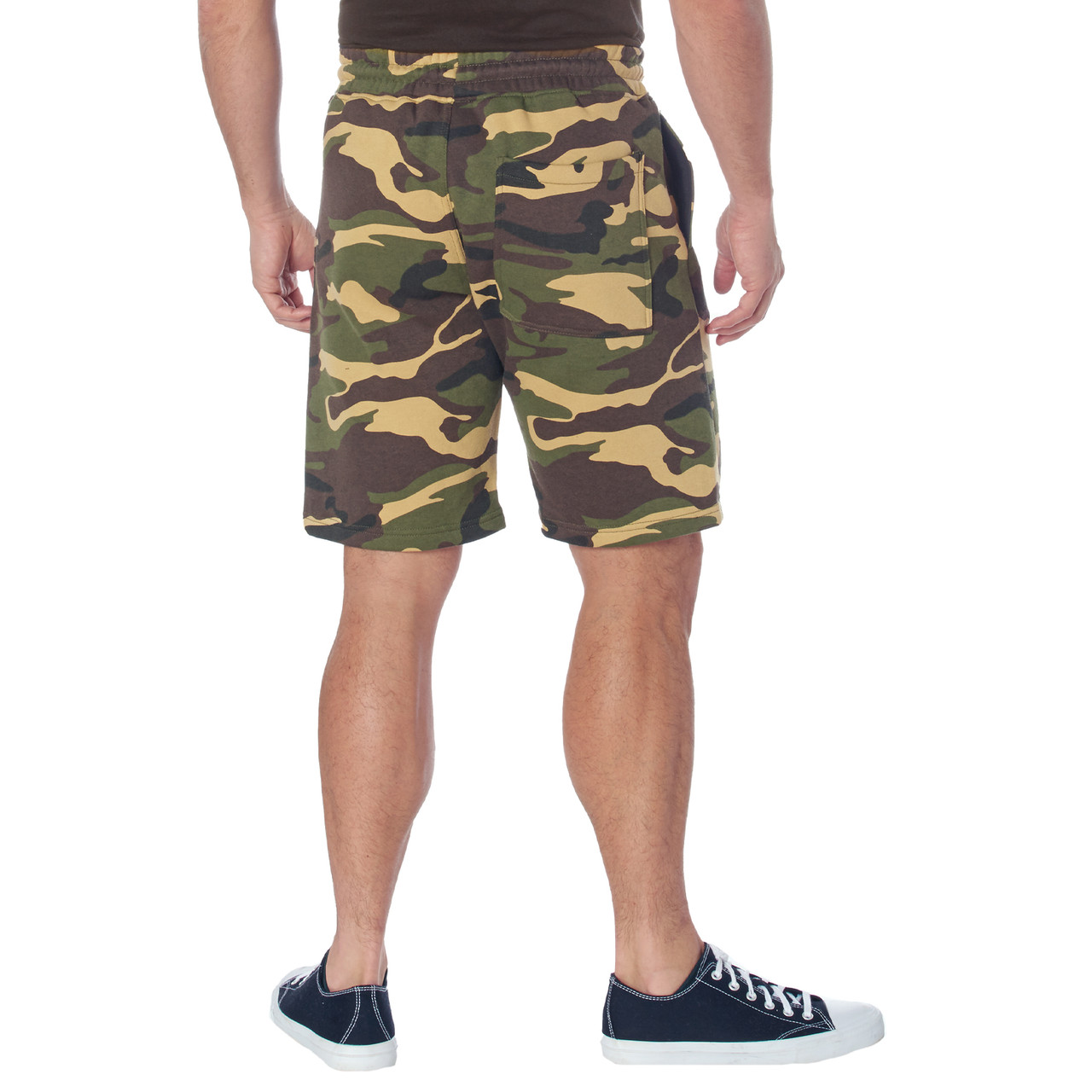Woodland Camo Sweat Shorts Gym Shorts Lounge Shorts at Army